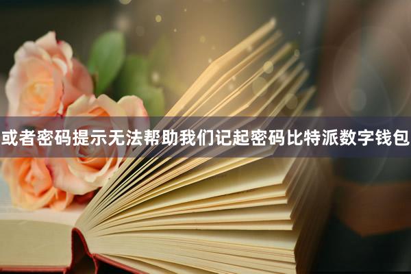 或者密码提示无法帮助我们记起密码比特派数字钱包