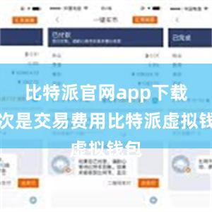 比特派官网app下载其次是交易费用比特派虚拟钱包